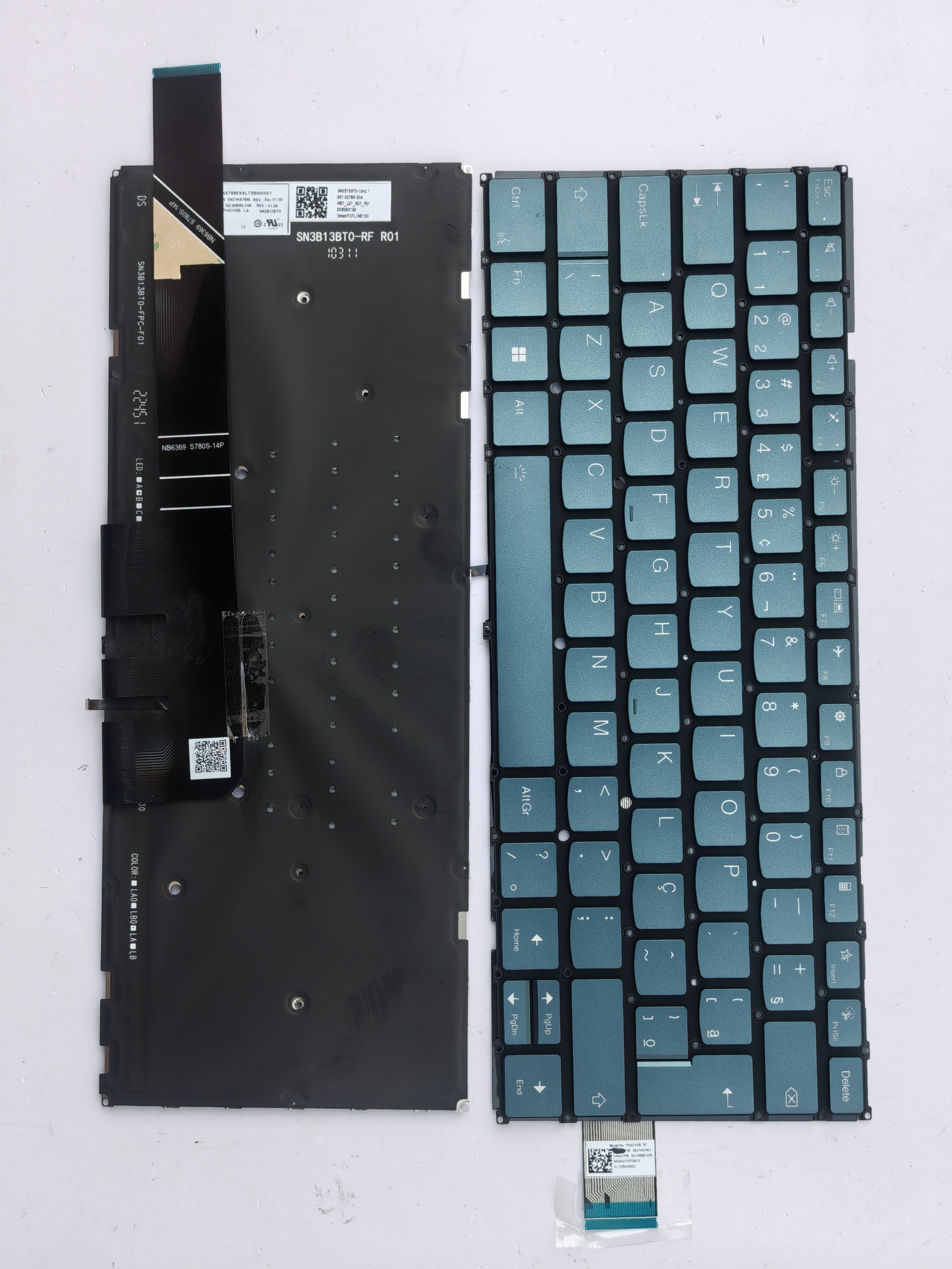 Picture of New Replacement Laptop Keyboard For LENOVO YOGA PRO 7 14ARP8 shout button/14AHP9/14IRP8 Dark blue Backlit BR Layout